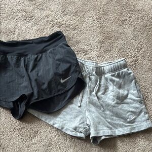 Nike Black and Gray Athletic Shorts